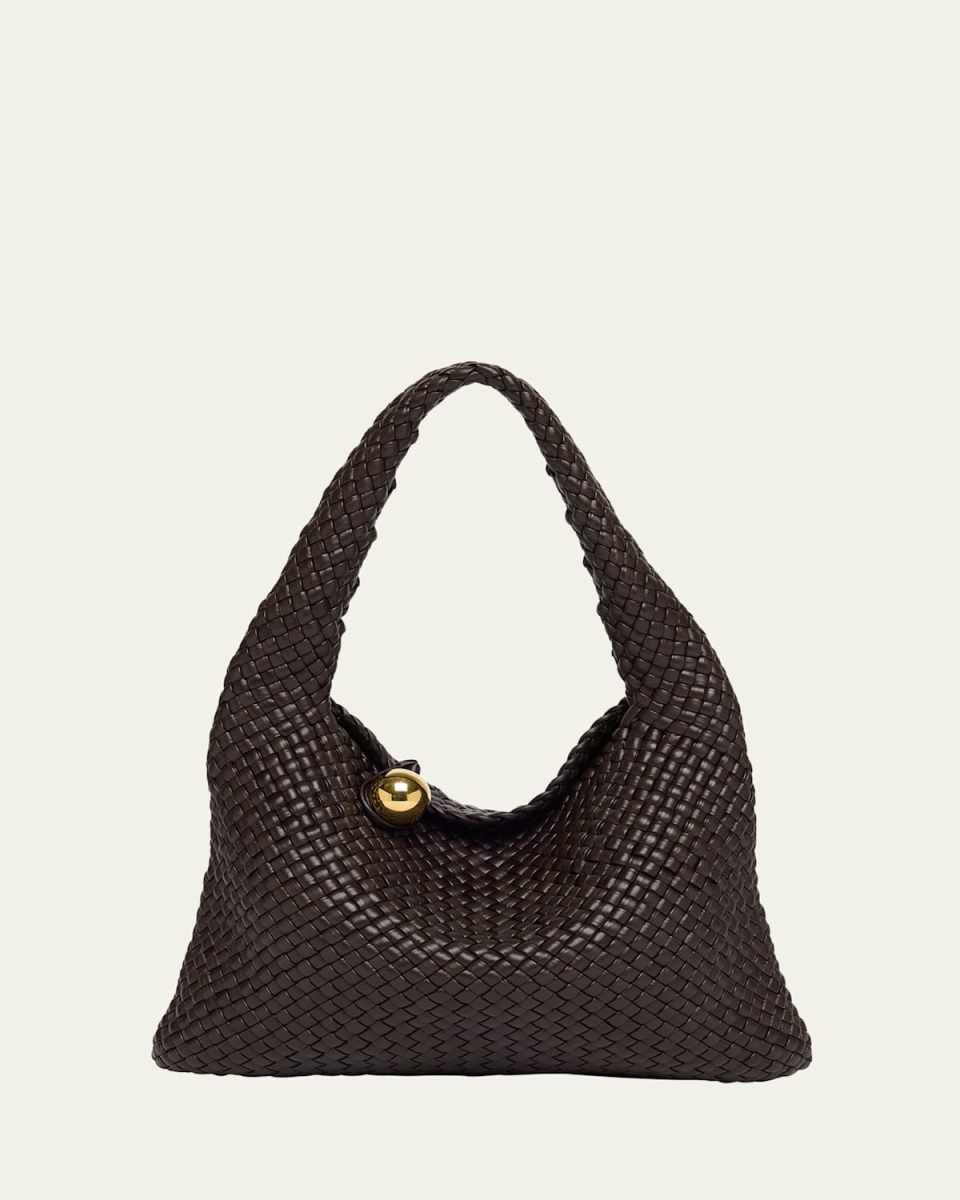 Tosca Intreccio Leather Shoulder Bag